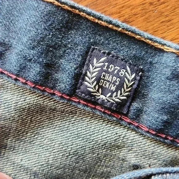 Men's CHAPS Denim Jeans Straight Fit 48x32 Dark Wash - Picture 4 of 15